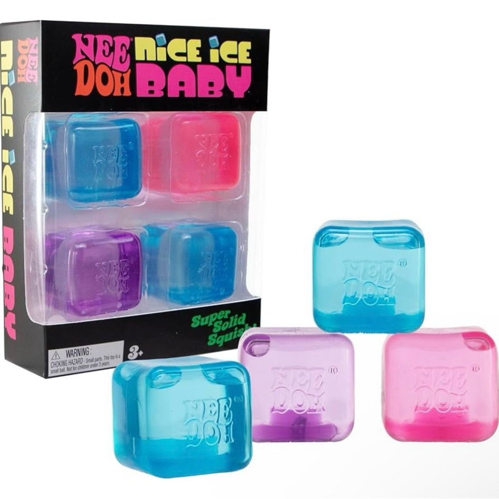 NeeDoh Nice Ice Baby 4 Pack Sensory Squeeze Toy Needoh